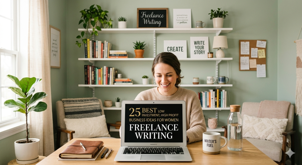 Freelance Writing Low Investment, High Profit Business Ideas for Wome