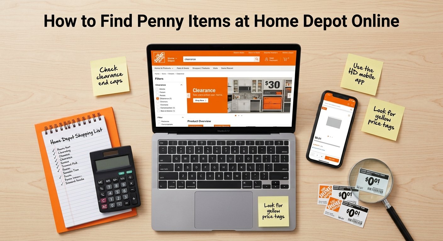 How to Find Penny Items at Home Depot Online