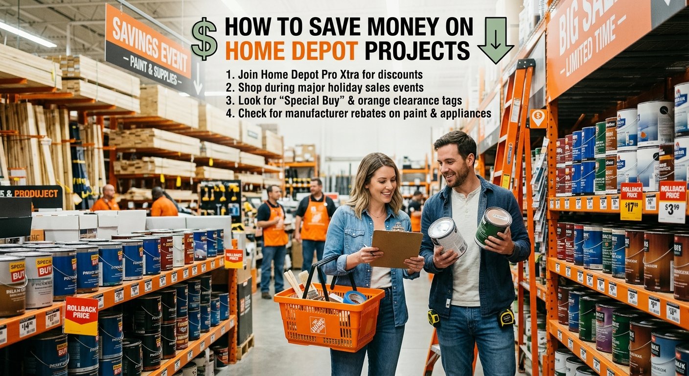 How to Save Money on Home Depot Home Improvement Projects