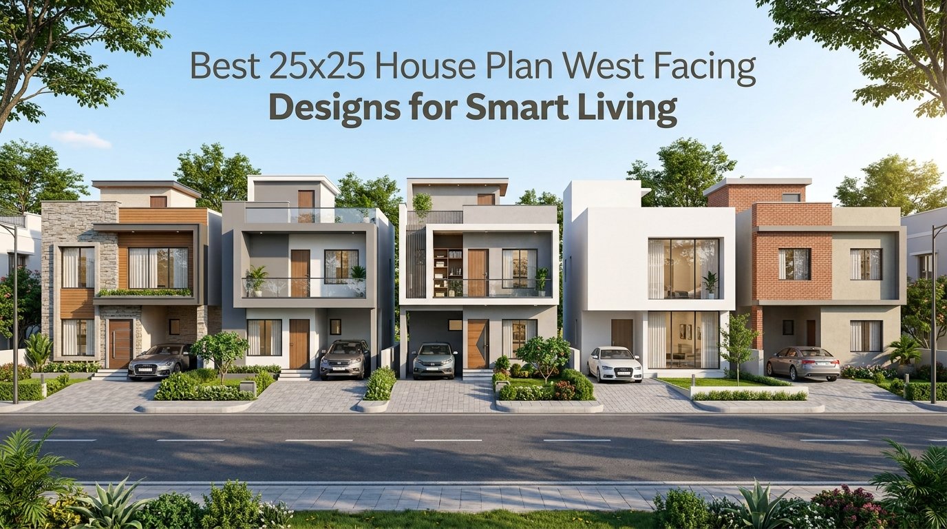Best 25x25 House Plan West Facing Designs for Smart Living