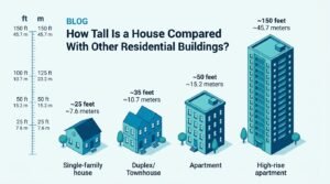 How Tall Is a House Compared With Other Residential Buildings?